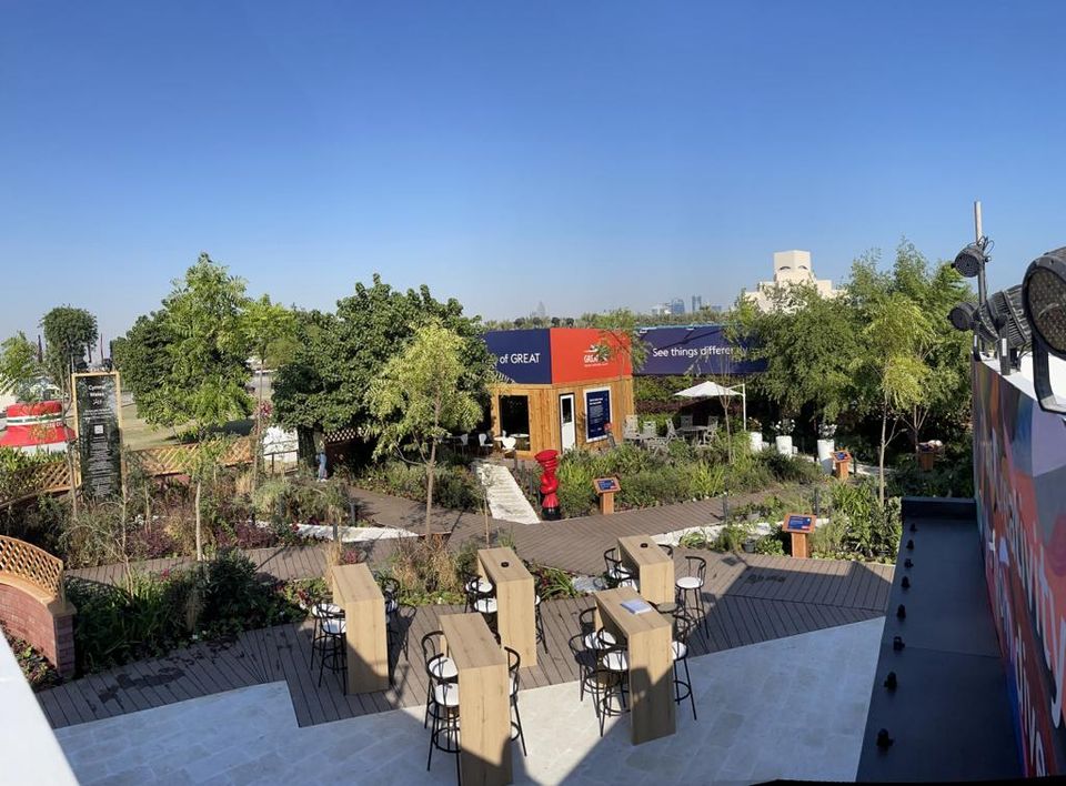 Garden of GREAT green environment, British Pavilion, FIFA World Cup 2022
