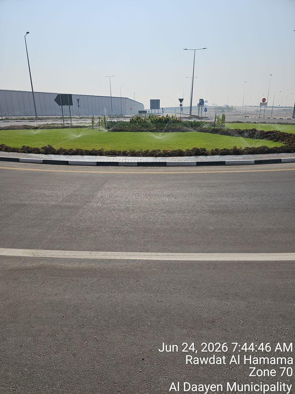 A completed Lilac Landscape scheme in Doha