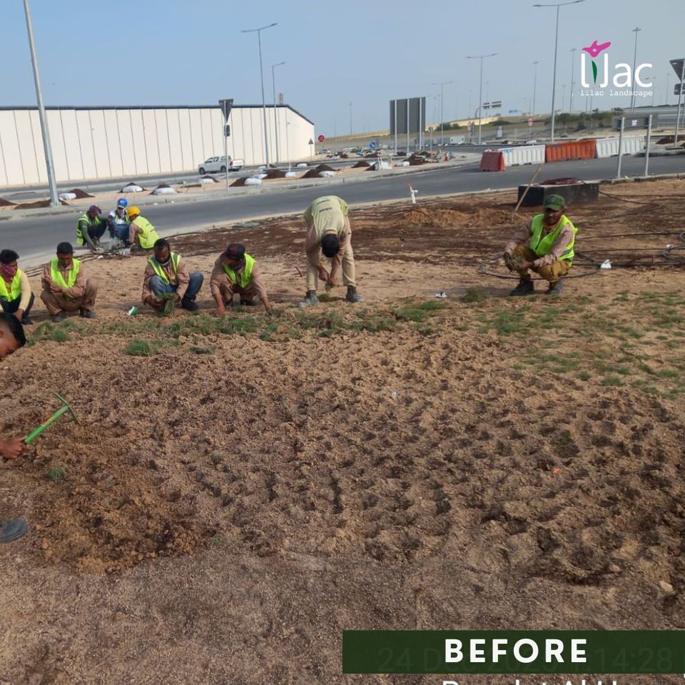 Landscape design for a hospital building, Bin Omran